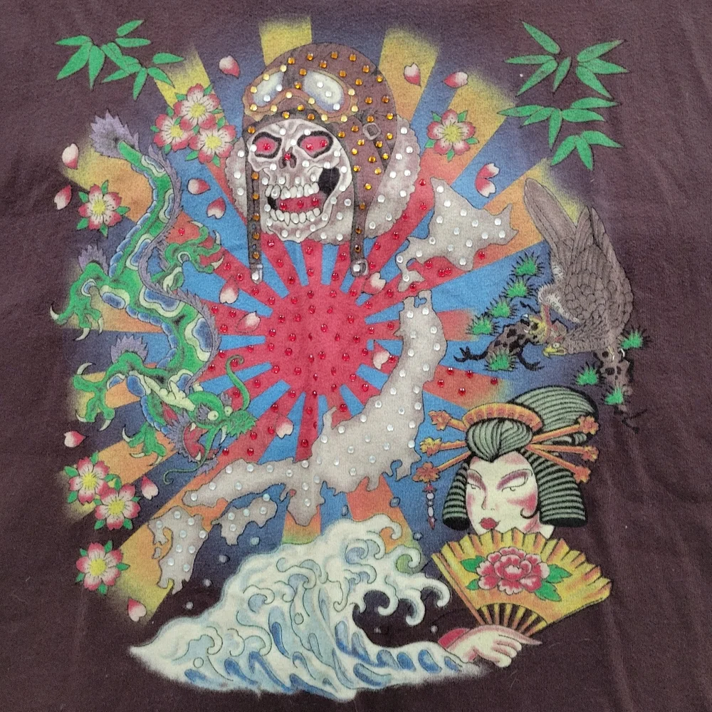 Y2K DON ED HARDY by Christian Audigier Men's Large - Picture 2 of 5